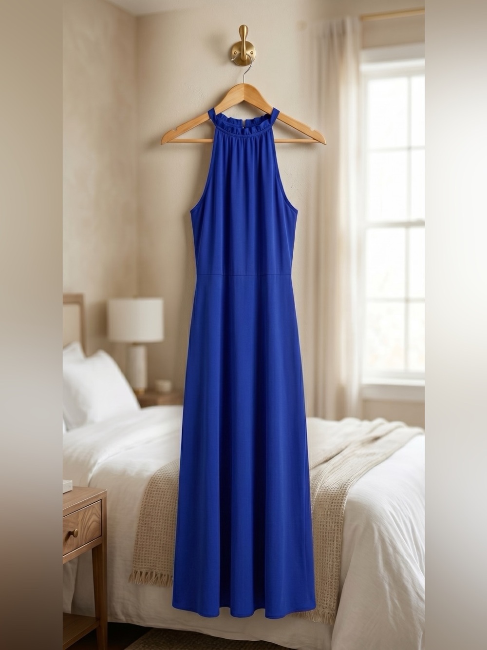 H&M Halter Maxi Dress in Cobalt - Picture 3 of 3